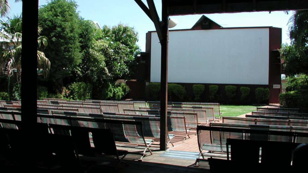 Sun Picture Gardens Broome WA outdoor theatre screen